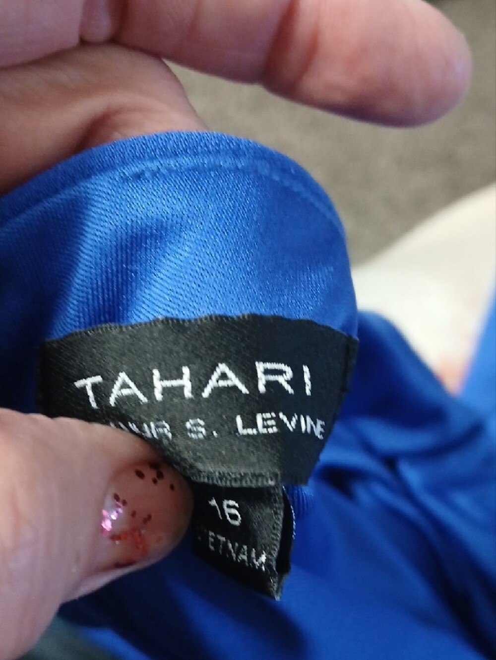 Tahari Royal Blue Sleeveless Jumpsuit - Picture 5 of 5